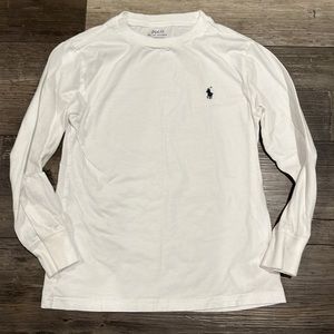 Boys white Ralph Lauren Polo T-shirt